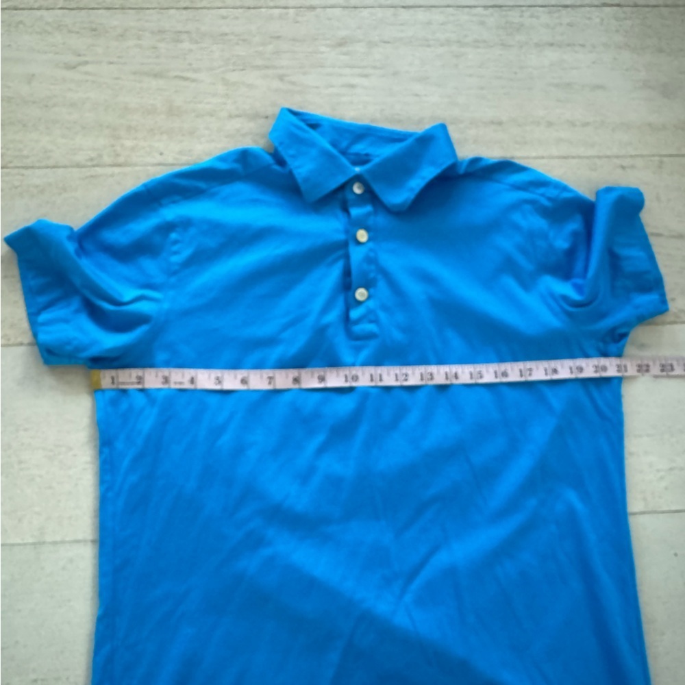Kiton Positano Cotton Polo blue 17/39 - Picture 7 of 12